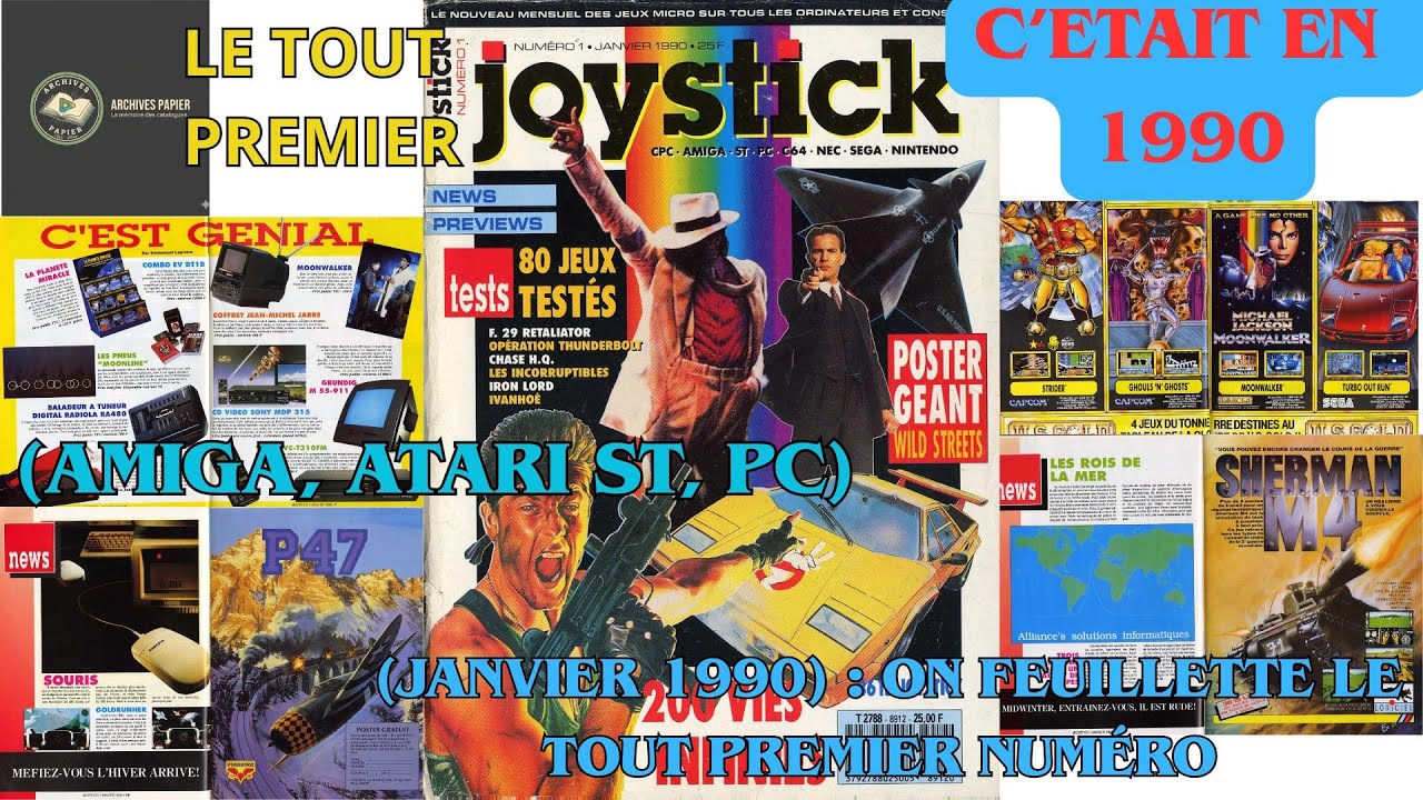 JOYSTICK N°1 (Janvier 1990) : On feuillette le tout premier numéro ! (Amiga, Atari ST, PC)
