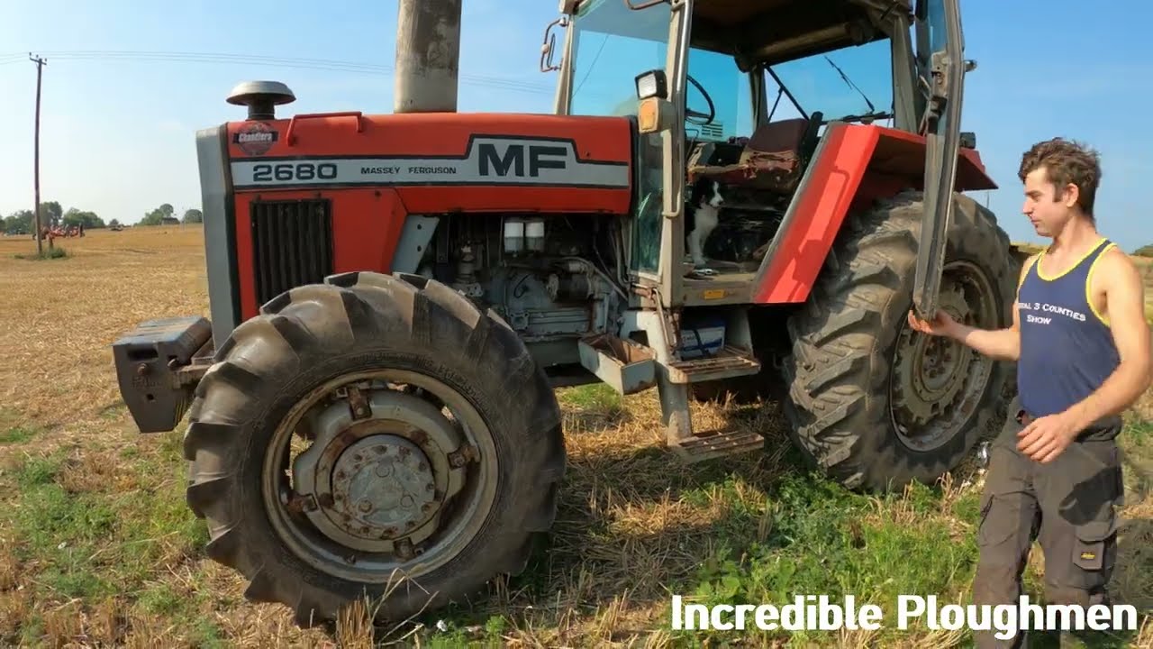 1981 Massey Ferguson 2680 4WD 5.8 Litre 6-Cyl Diesel Tractor (130 HP) with Dowdeswell Plough