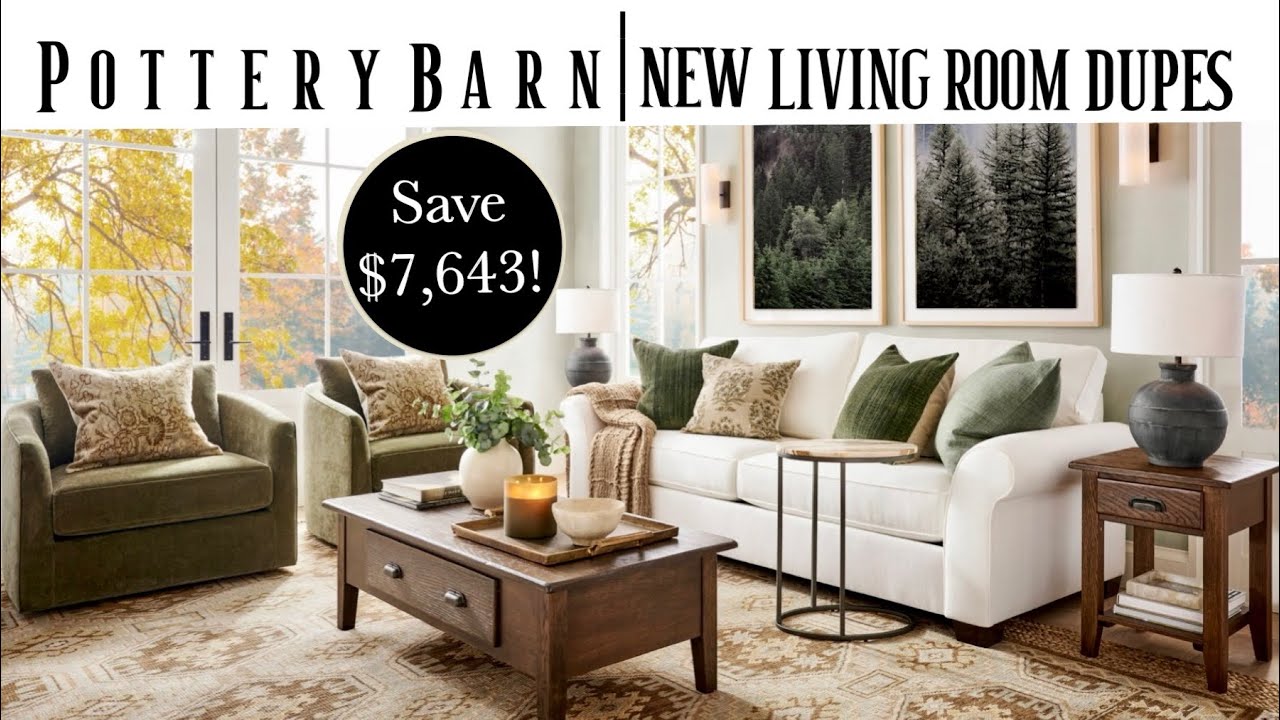 Pottery Barn NEW living room DUPES!
