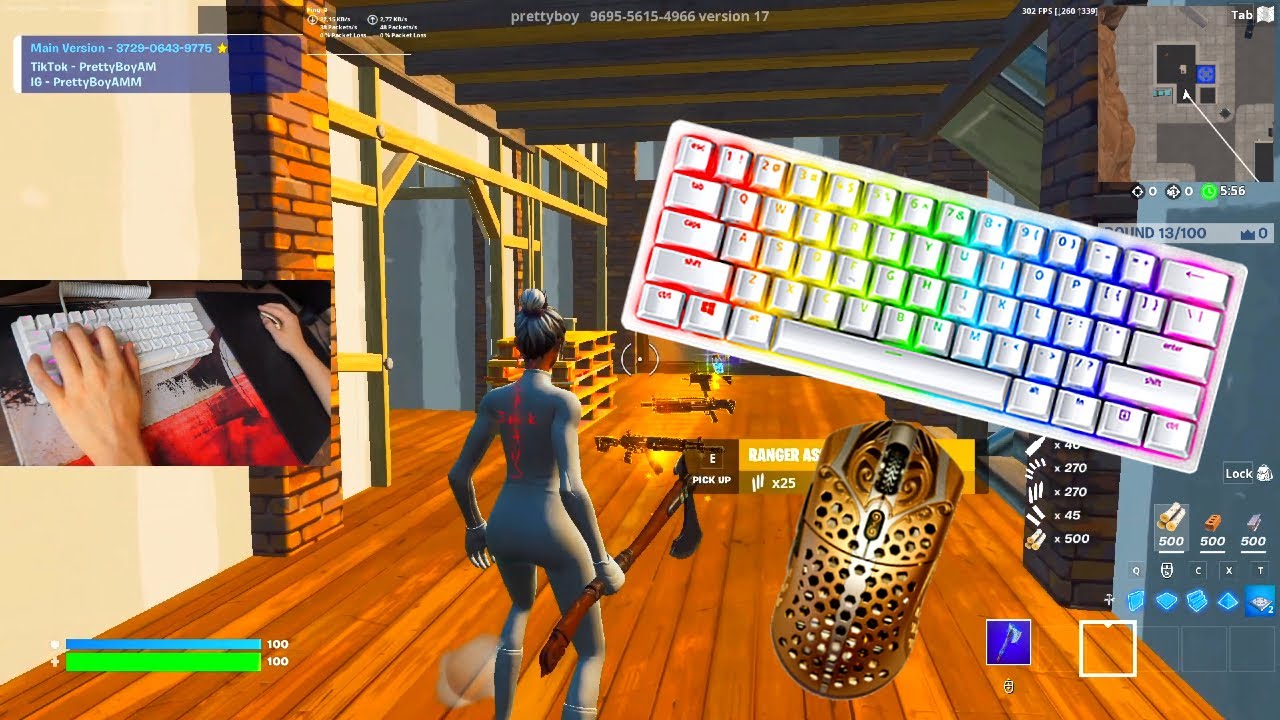 Razer Huntsman Mini ASMR Chill🤩 Satisfying Gameplay Keyboard Fortnite 390 FPS Smooth
