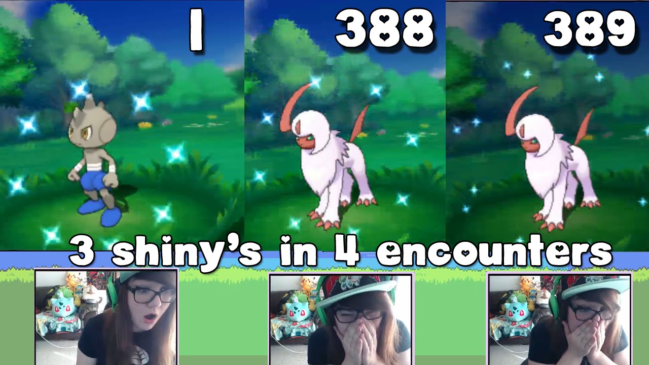 BACK TO BACK SHINY ABSOL + 1 ENCOUNTER TYROUGE