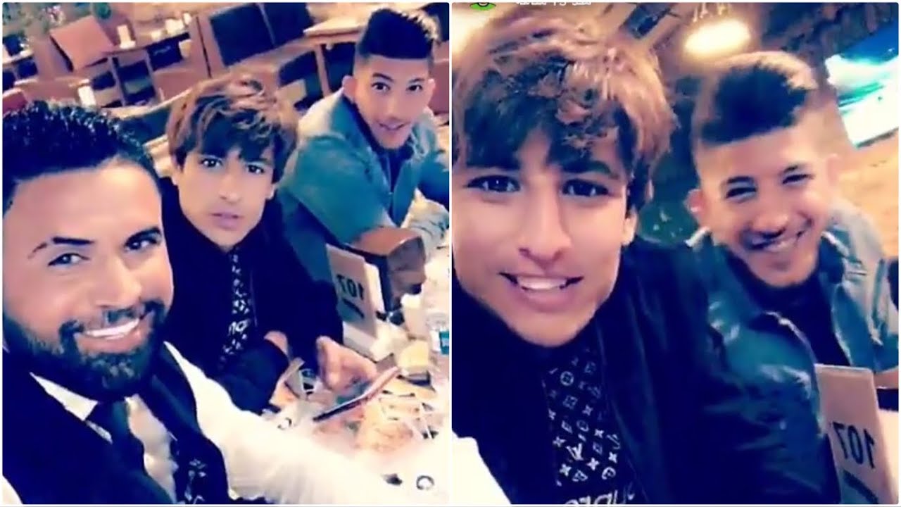 وليد سالم عازم ميمي مهند علي وضرغام في مطعم ويغني اريد اشرد بيك