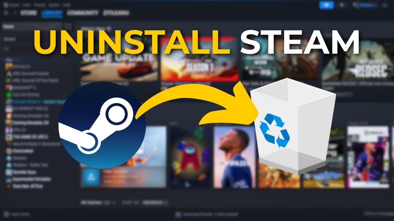 Как удалить Steam на Windows