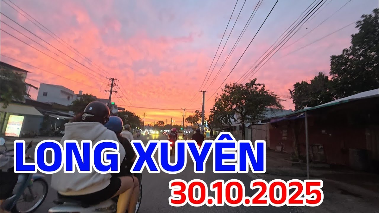 Long Xuyên buổi chiều cuối tháng 10/2025