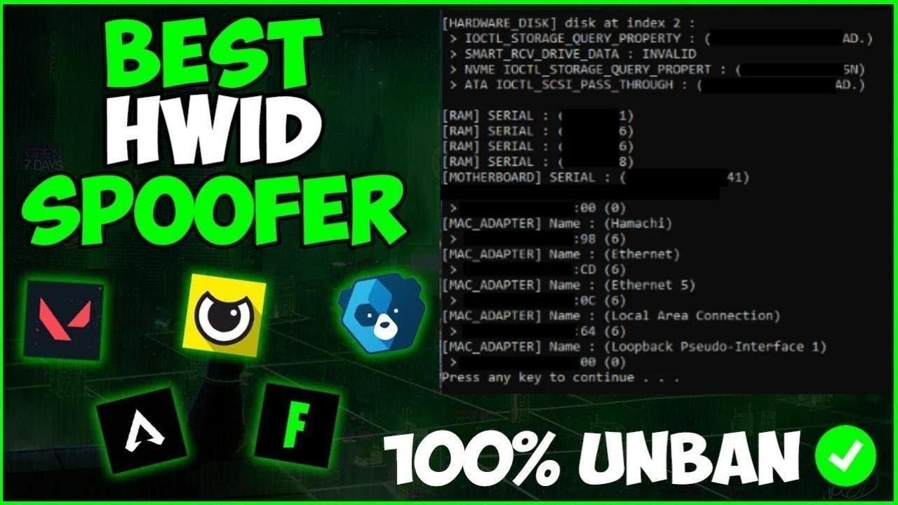 🔥 PhantomID Spoofer 2025 – Undetected HWID Bypass for Apex, CoD, Valorant, Fortnite, Rust & More!