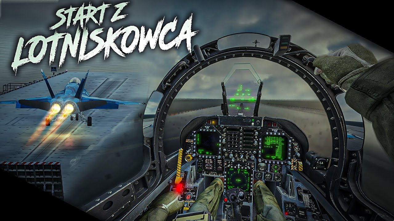 Uczę się STARTU F-18 Z LOTNISKOWCA w Najbardziej REALISTYCZNYM Symulatorze | DCS World w VR