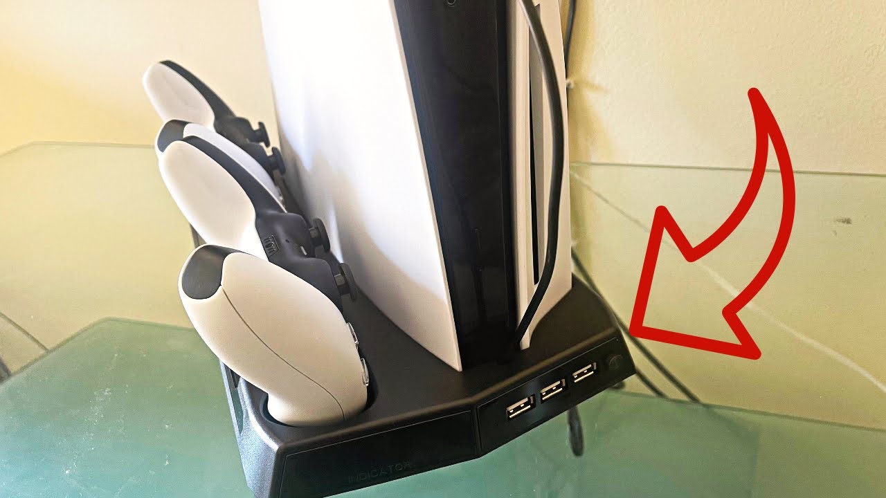 PS5 Disc & Digital Cooling and Charging Stand Set-up