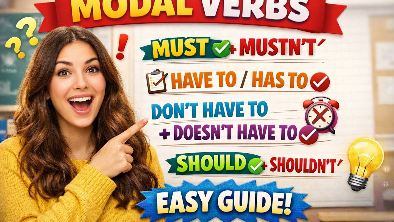 اللغه الانجليزيه كتاب جيم  شرح قاعده  Model Verbsالوحده الاولي الترم التاني الصف الأول الاعدادي 