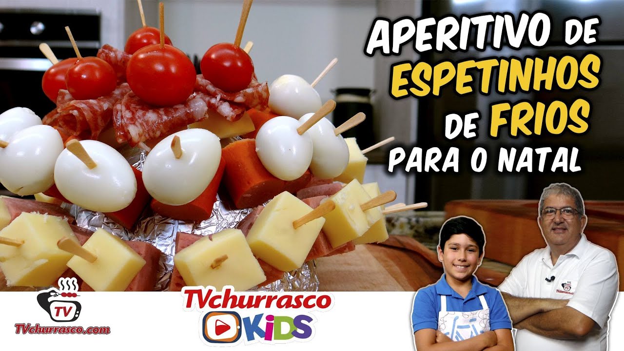 Como Fazer Aperitivo de Espetinhos de Frios para Natal - Tv Churrasco