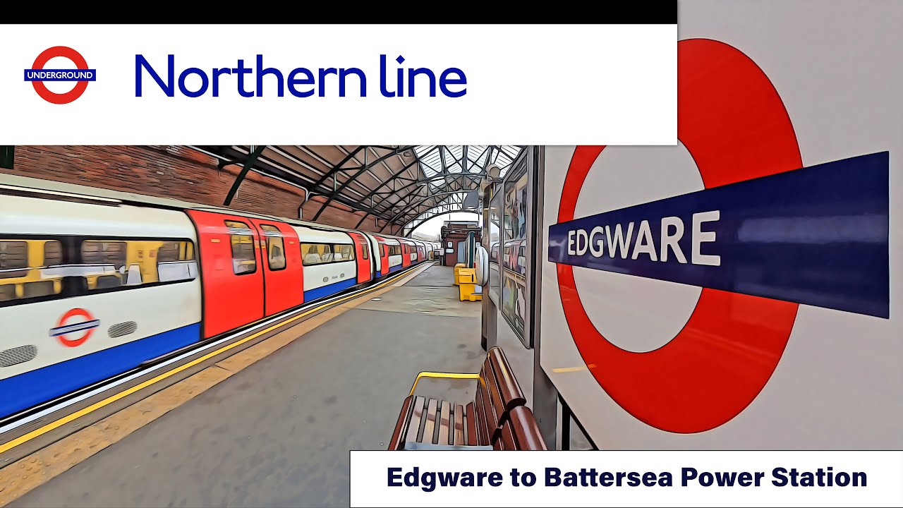 Northern Line Edgware to Battersea Power Station – Full Journey with Surround Sound