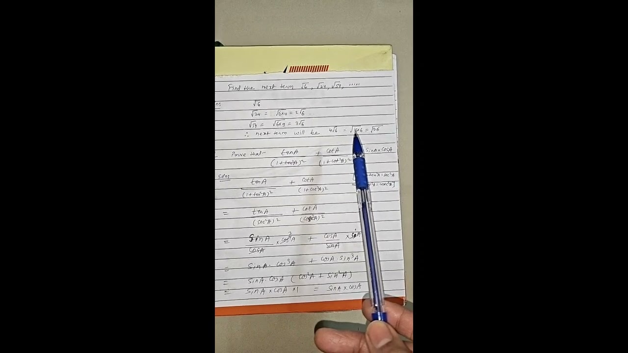  10th Maths solved PYQ's 