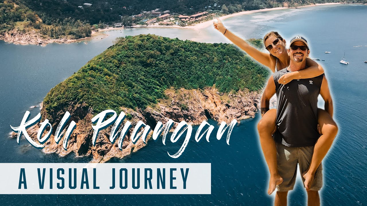 🌴 Koh Phangan 4K Drone Video | Relaxing Beaches & Crystal Clear Water in Thailand