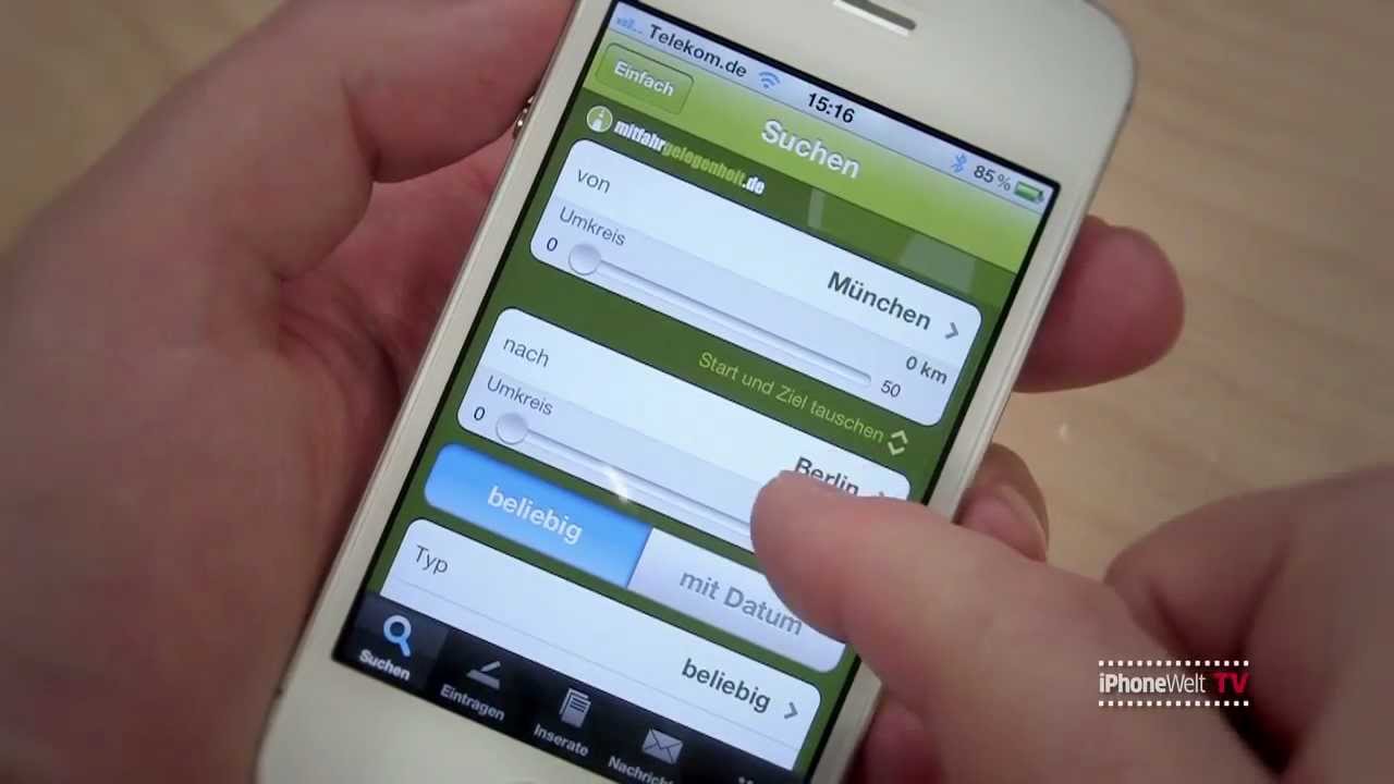iPhone-App im Macwelt-Test: Mitfahrgelegenheit