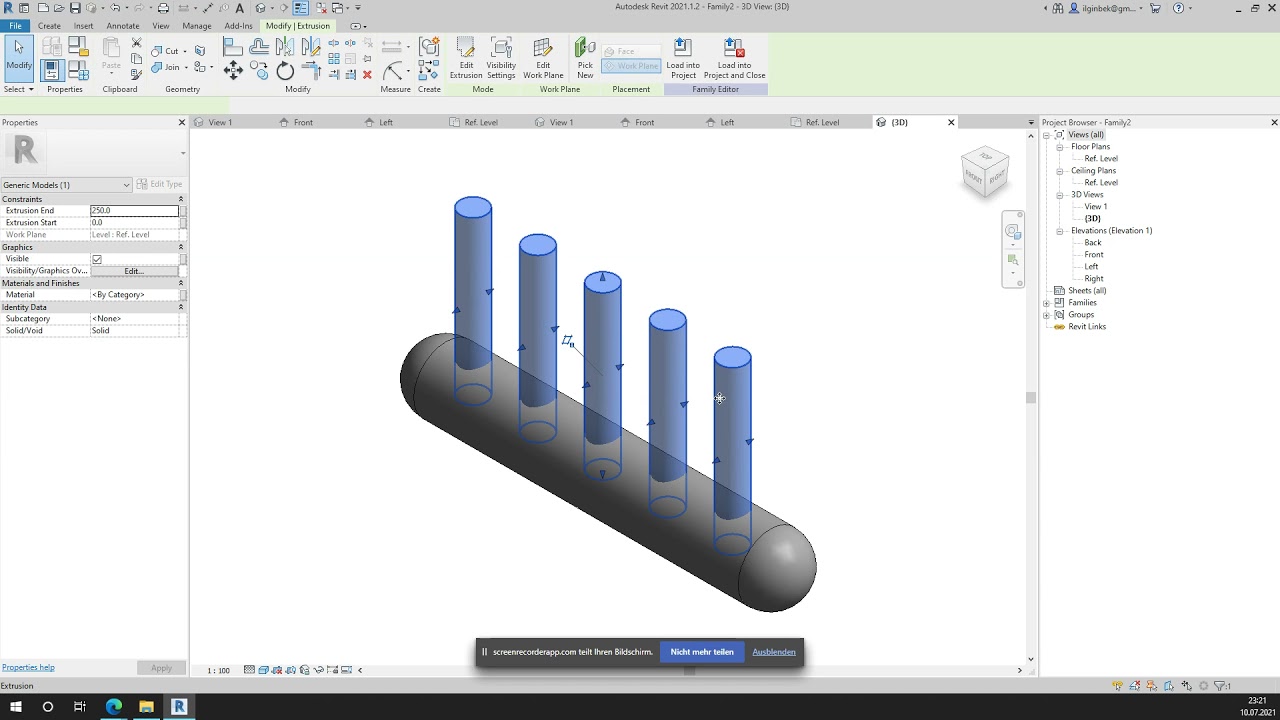 Revit'te Mekanik Kollektör Eleman Family'si Oluşturma (Ilgın Bek)