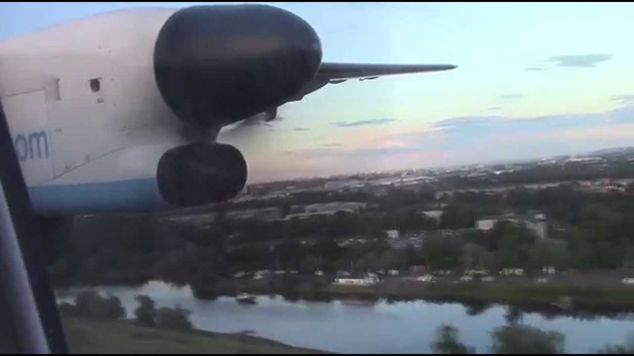 Flybe Dash8 Q400 G-ECOT | Manchester to Glasgow *Full Flight*