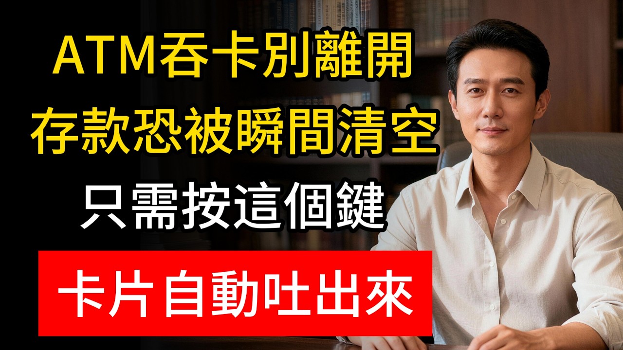 ATM機出現這情況千萬別碰!存款可能30秒內被洗劫，只需按
