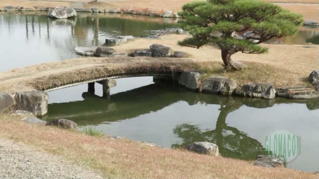 楽山園２庭園堪能編　【ナレーション付き映像で見るカシャリ！ひとり旅】　群馬県甘楽町　大名庭園「楽山園」の茶屋と池泉『昆明池』といろは石