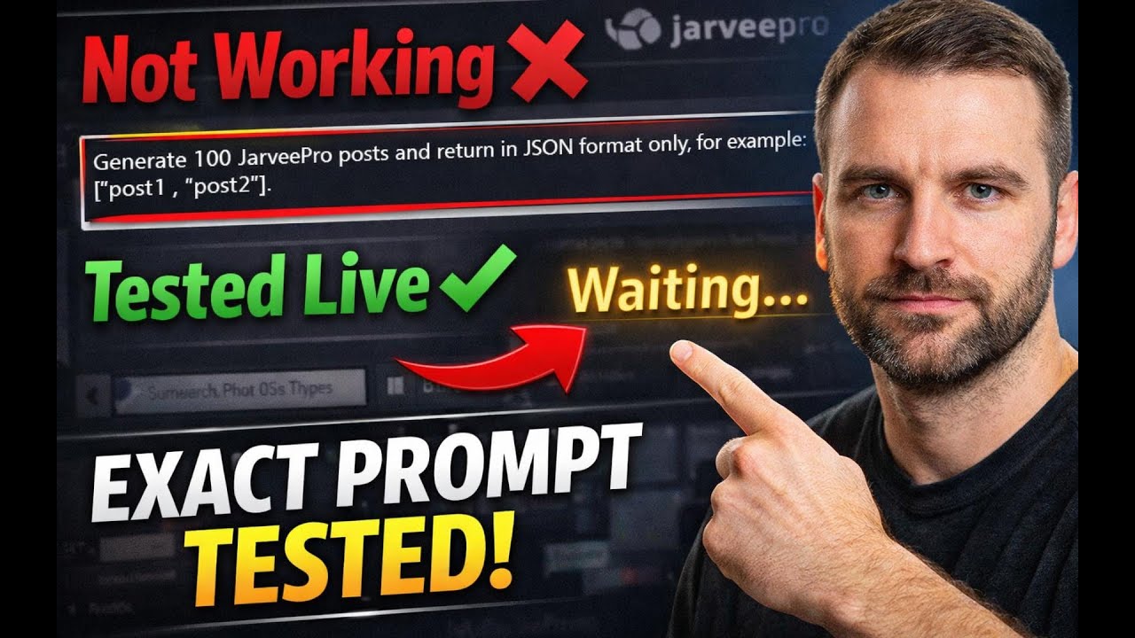 JarveePro AI Prompt Tested LIVE — For Twitter Auto Tweet
