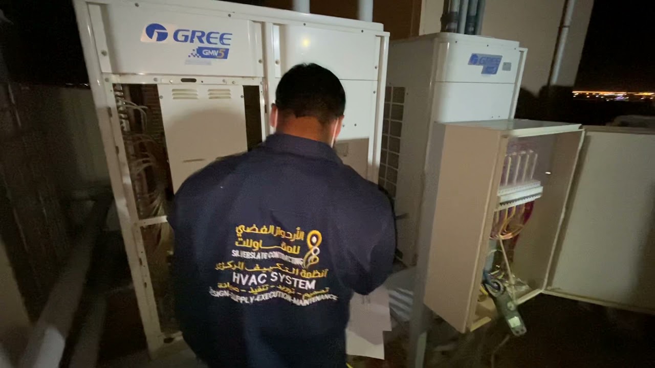 طريقة اضافة الفريون R410a وقت نظام الجهاز VRF GMV5