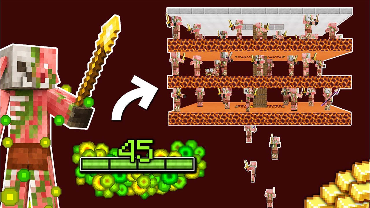 Minecraft EASIEST GOLD XP Farm - 26.2!