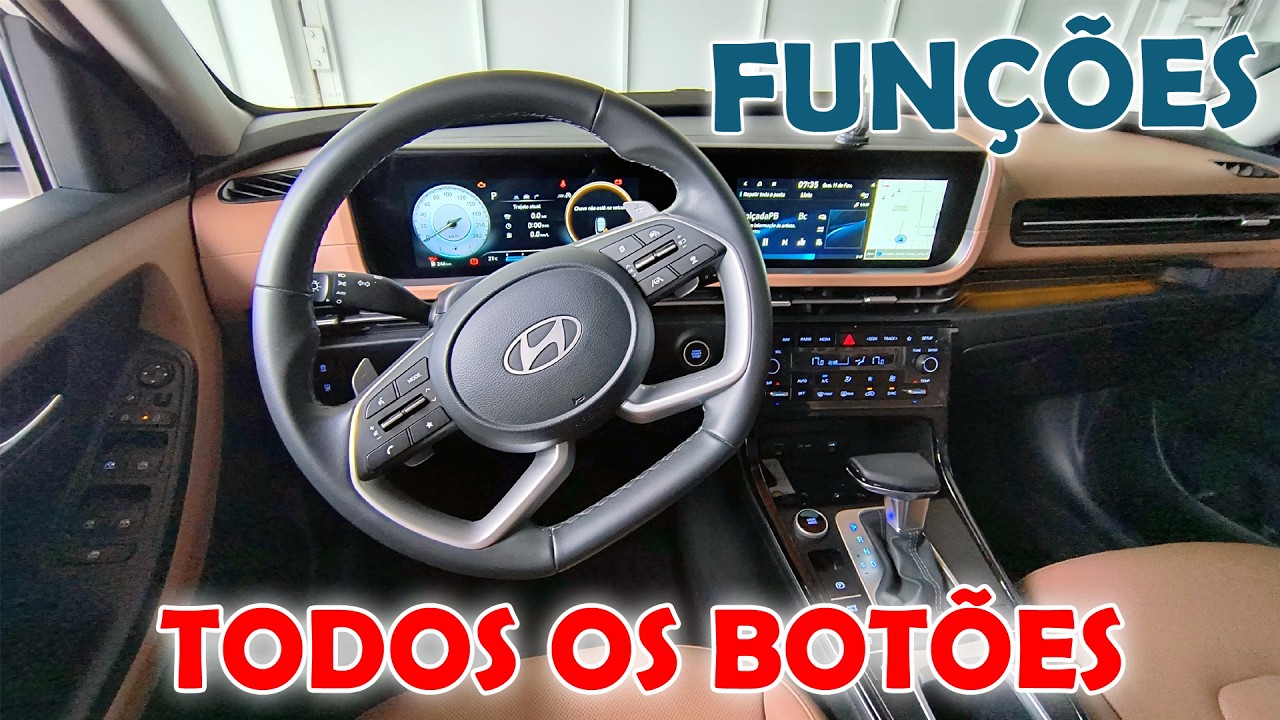 TODAS FUNÇÕES BOTÕES PAINEL NOVO HYUNDAI CRETA 2026 PLATINUM ULTIMATE!
