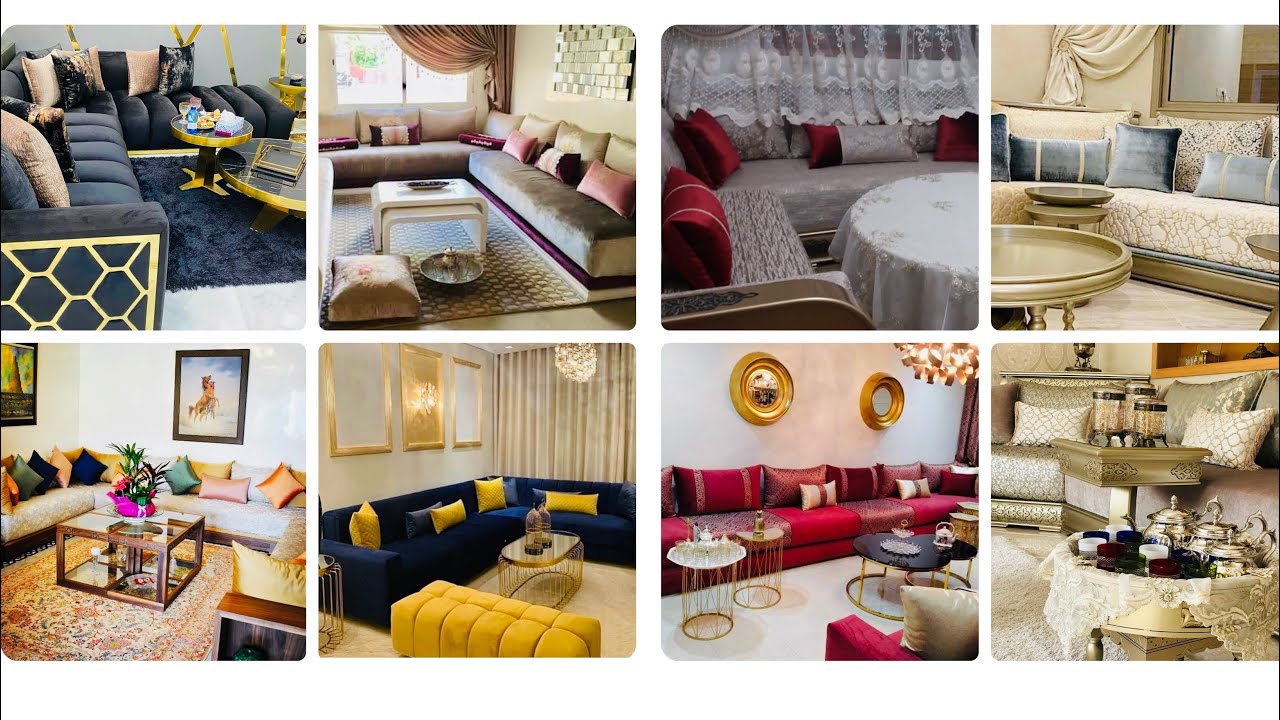 اخر صيحات السيجورات والصالونات المغربية العصريةNouveaut&eacute; du salon et sejour Marocaine