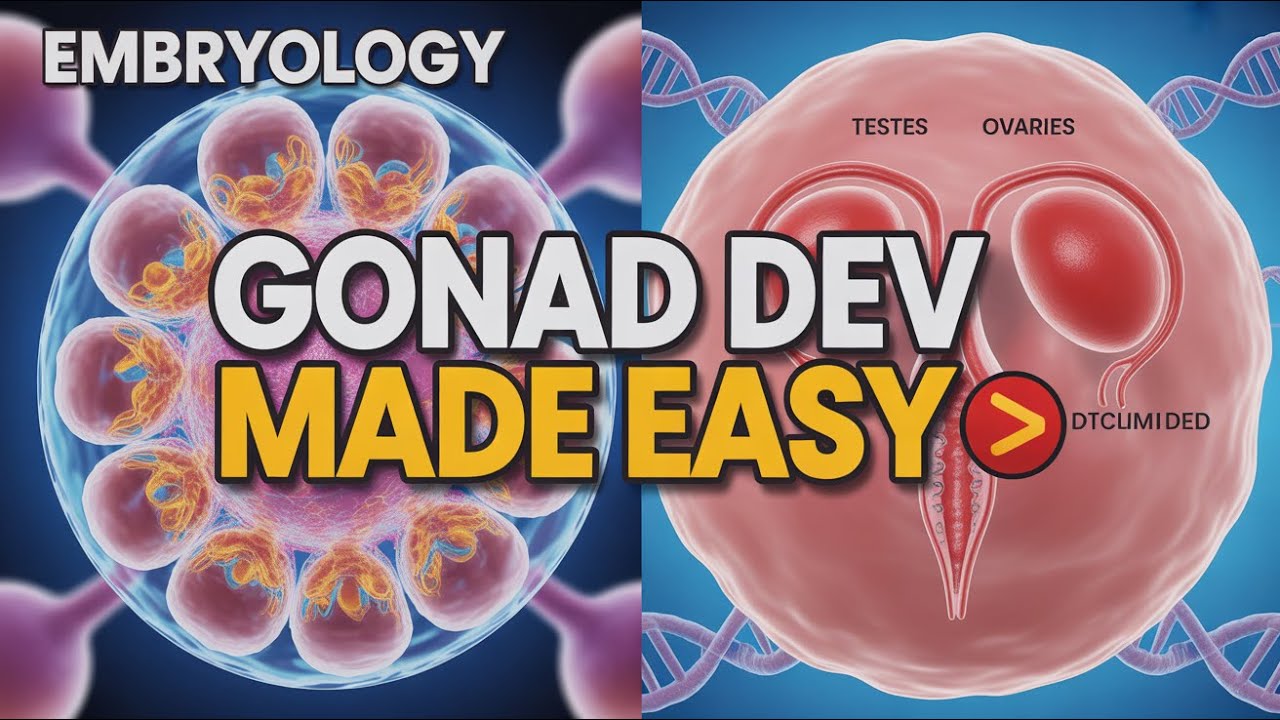 Gonad Development (Embryology) - Step by Step Guide USMLE Hight Yield