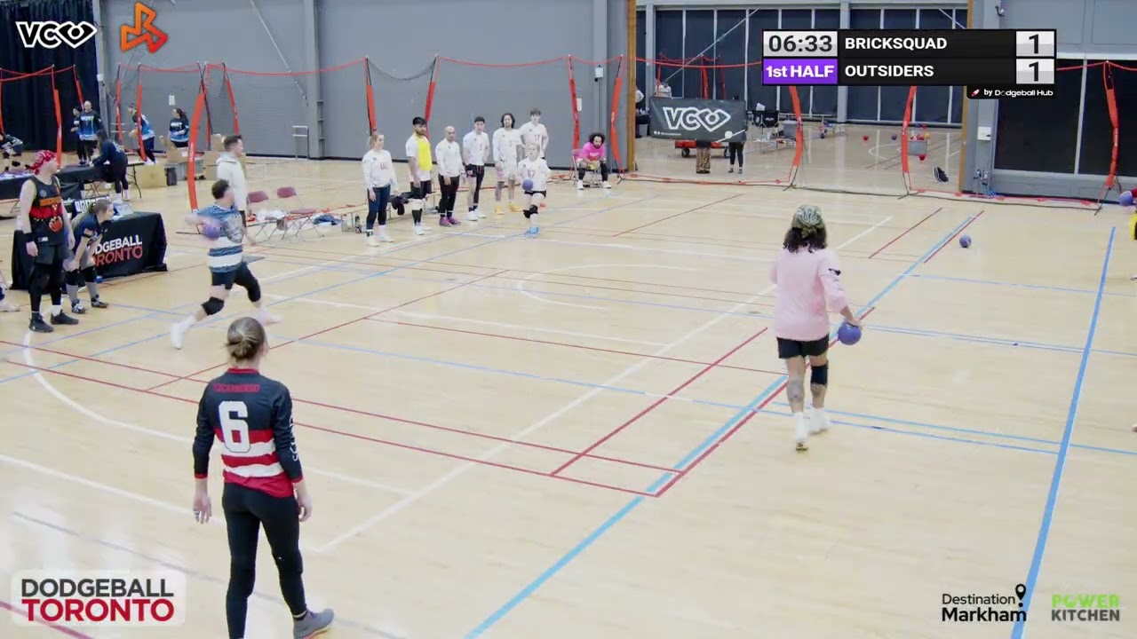 Kick off 2026 - Outsiders vs Bricksquad Mixed Open Division Quarter Final - Dodgeball Toronto
