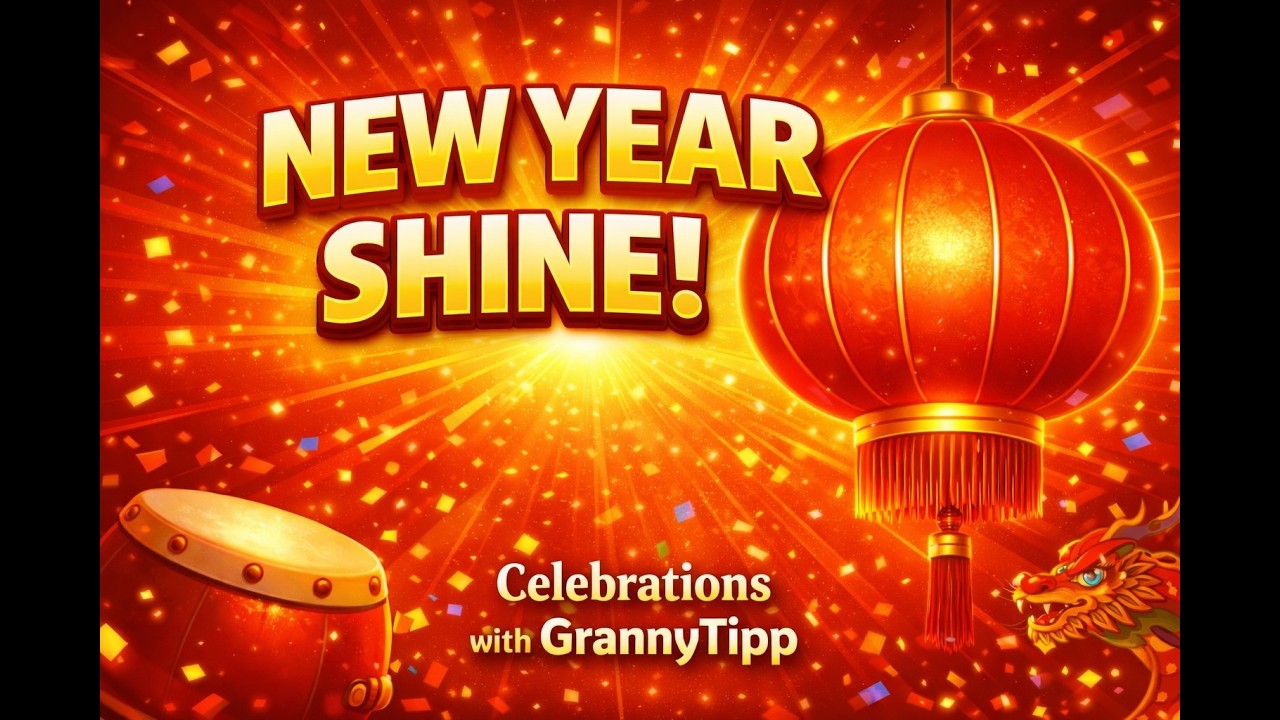 Shine, Shine It's New Year Time | Chinese New Year | Celebrations with GrannyTipp