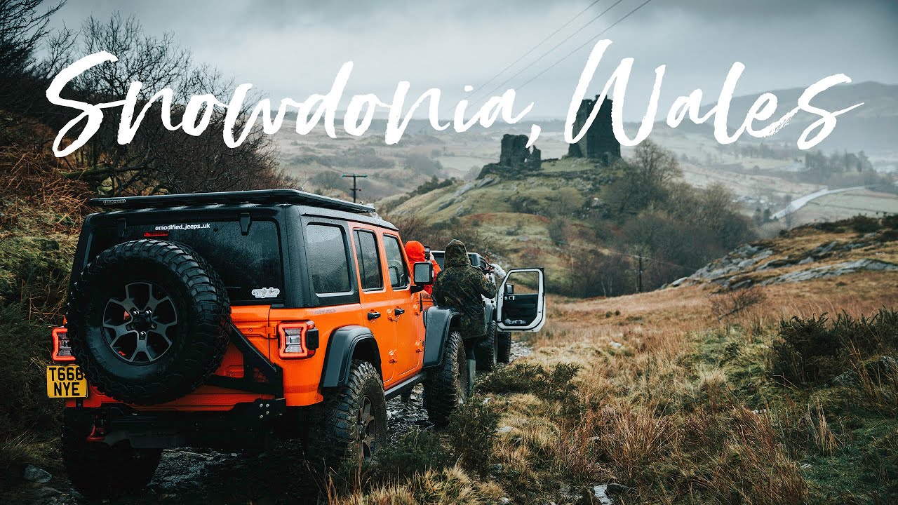 Two Jeep JL Rubicon Wranglers green laning in Snowdonia, Wales | UK