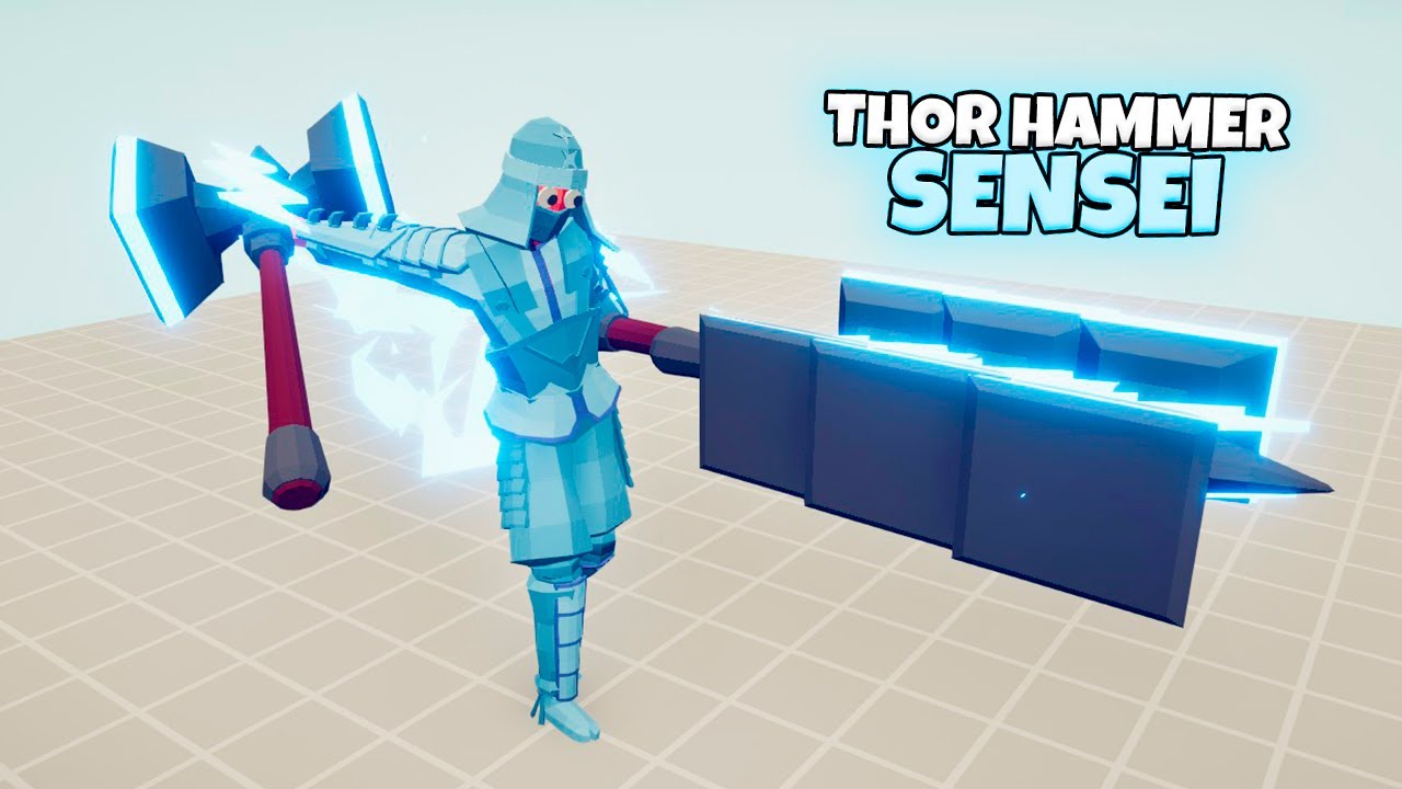 THOR HAMMER SENSEI vs EVERY FACTION | TABS Totally Accurate Battle Simulator Gameplay