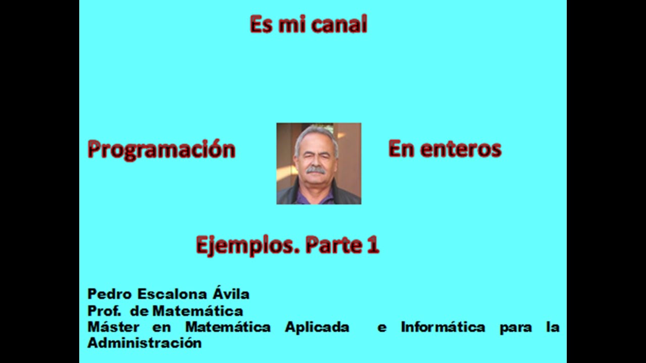 Ejemplos de Enteros parte 1