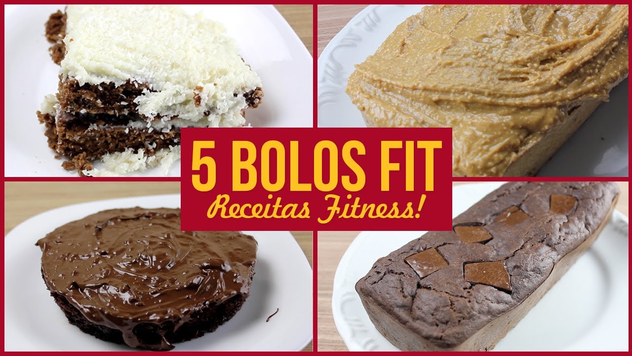 5 RECEITAS FIT FÁCEIS DE BOLOS DELICIOSOS | Sem Açúcar e Poucos Ingredientes!