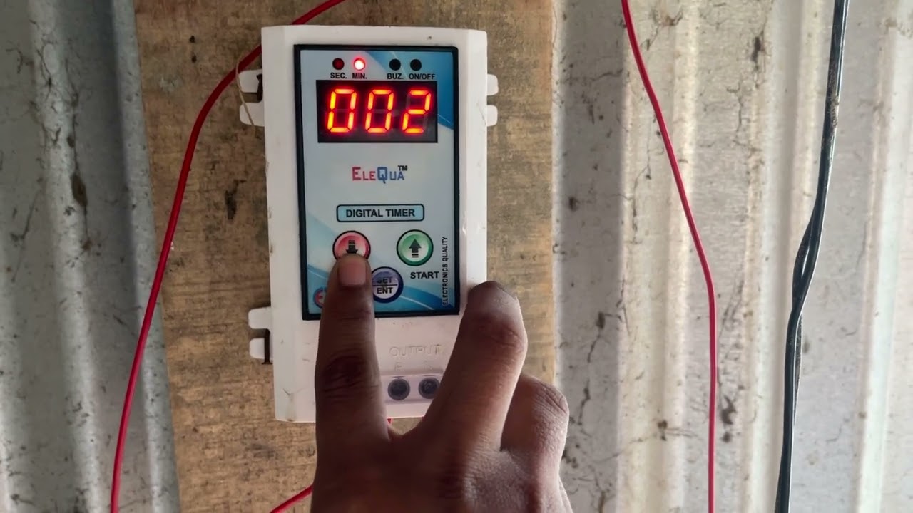 How to set digital timer? #digitaltimer #howtosettimer #foggingsystem #elequa