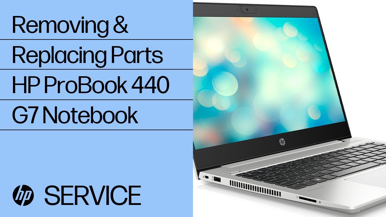 Removing & replacing parts for HP ProBook 440 G7 | HP Computer Service