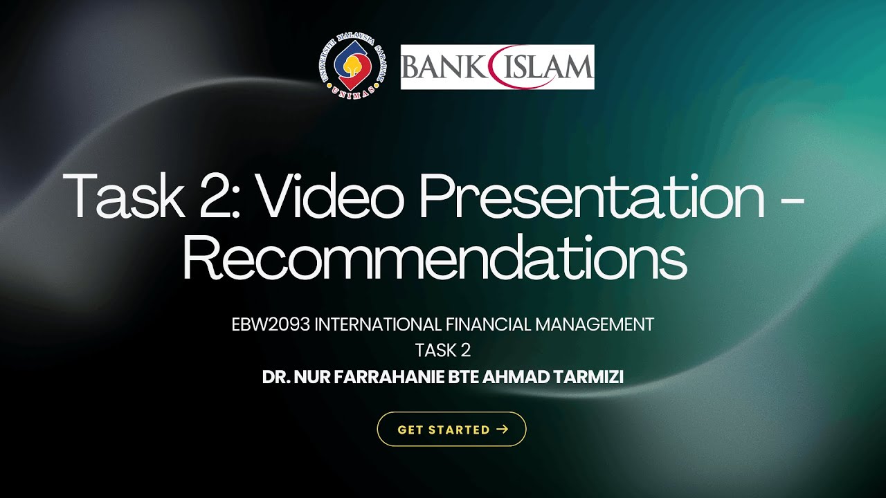 EBW3154 IFM Assignment 2 Task 2 Recommendations