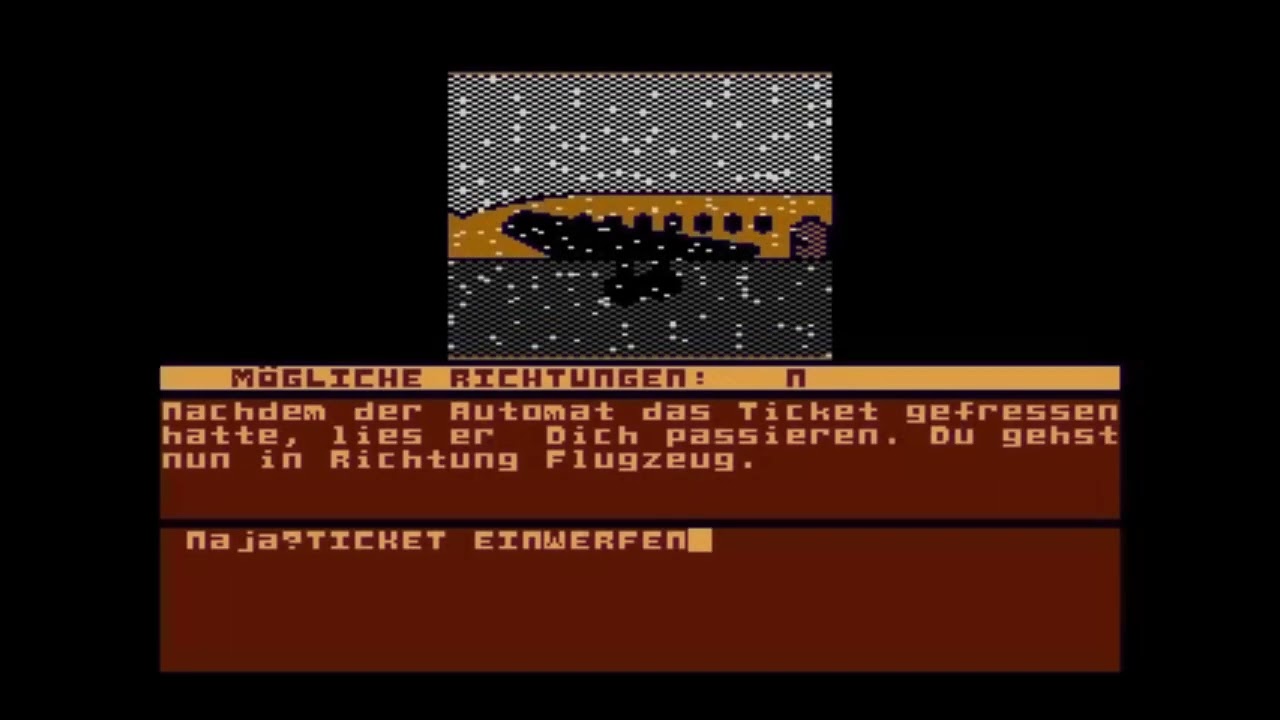 "Null Grad Nord" walkthrough - Ariolasoft, Atari 8Bit Version