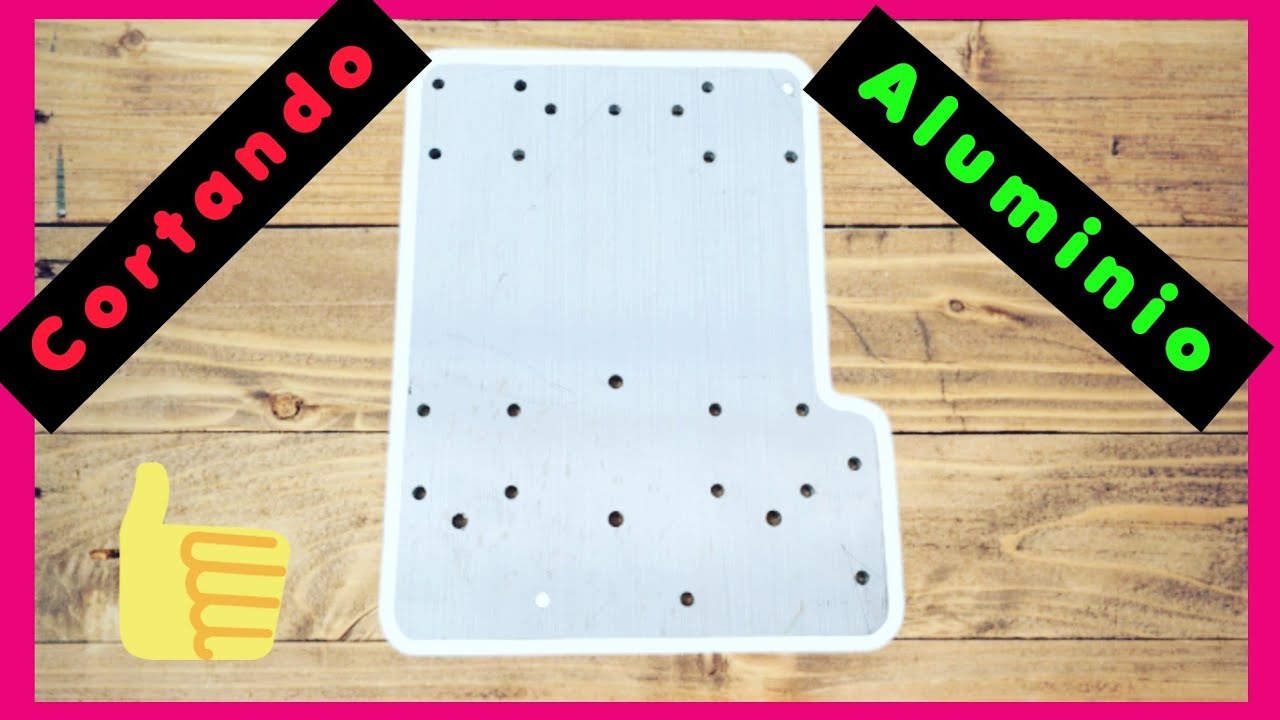 cortando aluminio  con #CNC-casera