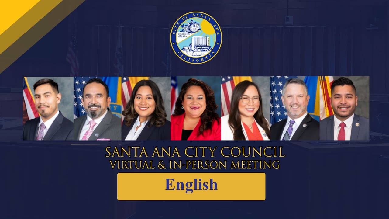 Santa Ana City Council Meeting - January 20, 2026 (English)