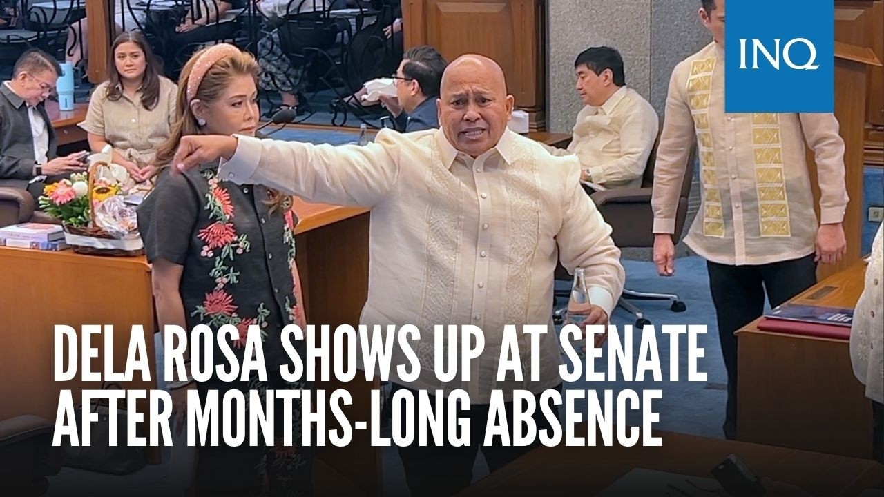 Dela Rosa shows up at Senate after months-long absence