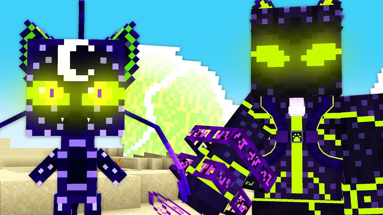 Evolui meu MIRACULOUS DO GATO para CÓSMICO no Minecraft