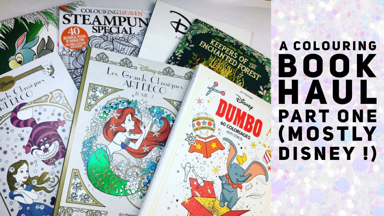 Colouring Book Haul - Mostly Disney Themed - Part One