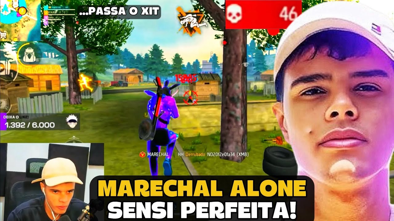 MARECHAL LIMPOU O MAPA COM A SENSIBILIDADE PERFEITA! FREE FIRE - MARECHAL HIGHLIGHTS