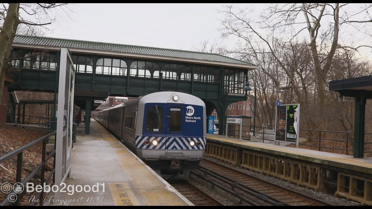 MTA Metro-North Harlem Line Trains at Scarsdale, NY (M3, M7, P32)