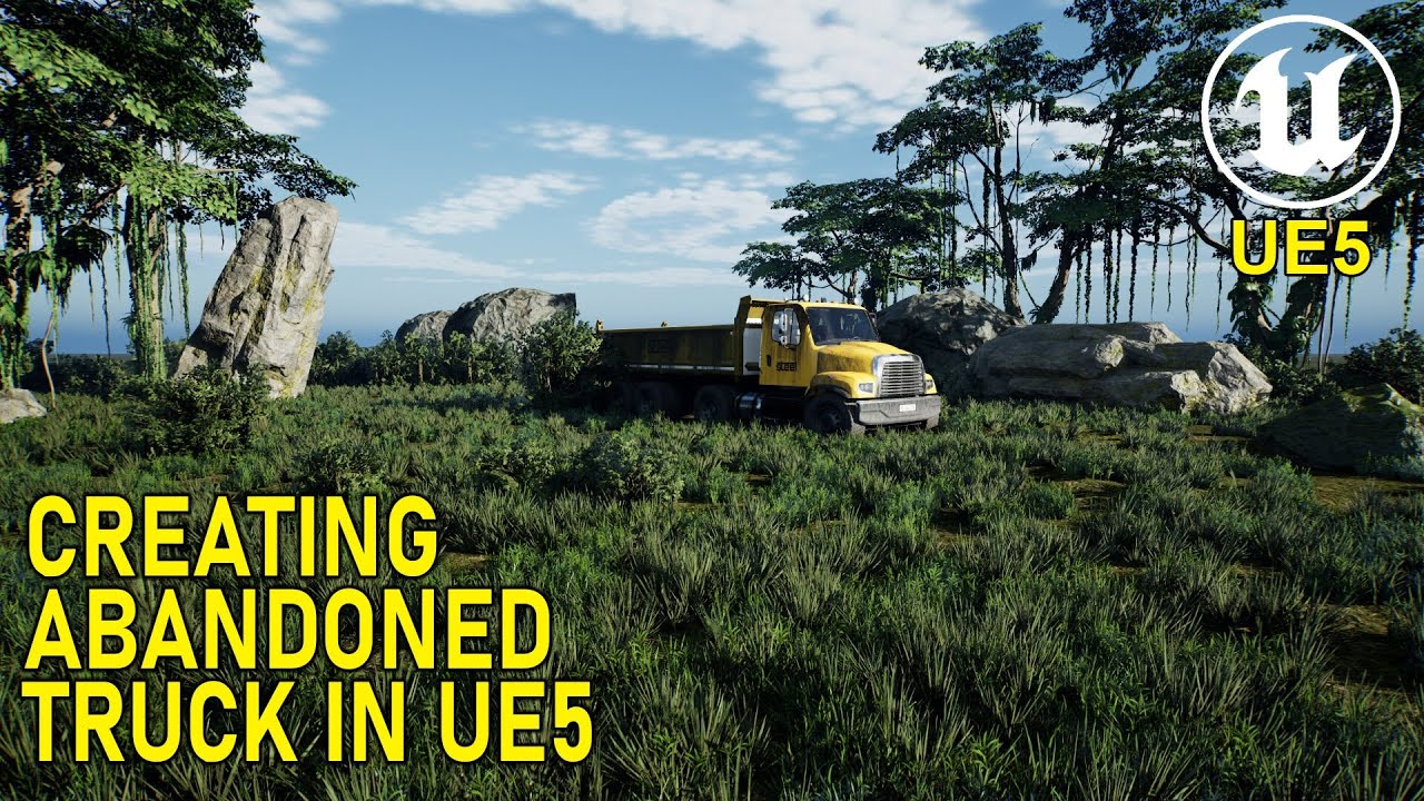 Unreal Engine 5 Simple Environment - Abandoned Truck - #13