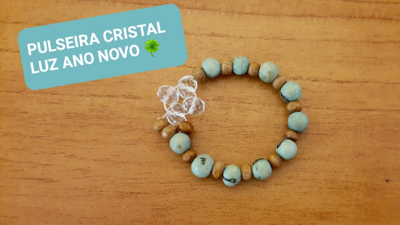 PULSEIRA PARA ANO NOVO LUZ E PROSPERIDADE CRISTAL BIOJOIAS #anonovo #artesanato 