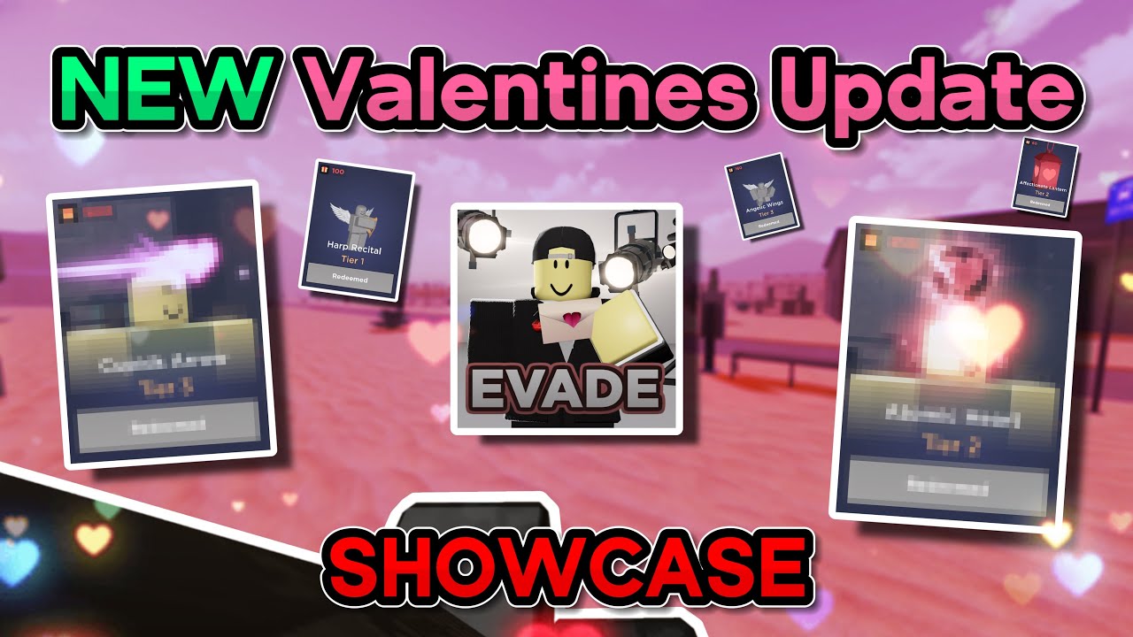 NEW Valentines Update! - ROBLOX Evade SHOWCASE