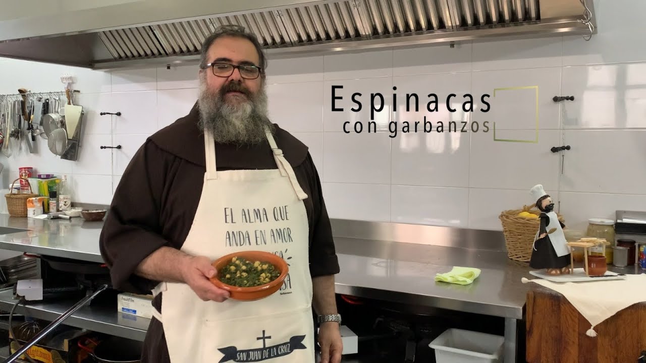 Espinacas con Garbanzos . Cocina Franciscana. Santo Espíritu del Monte. Gilet - Valencia