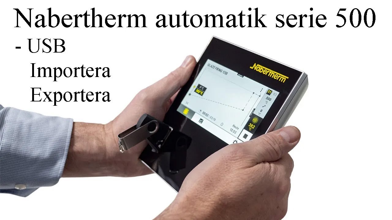 Nabertherm automatik Serie 500 - 8: USB Importera Exportera
