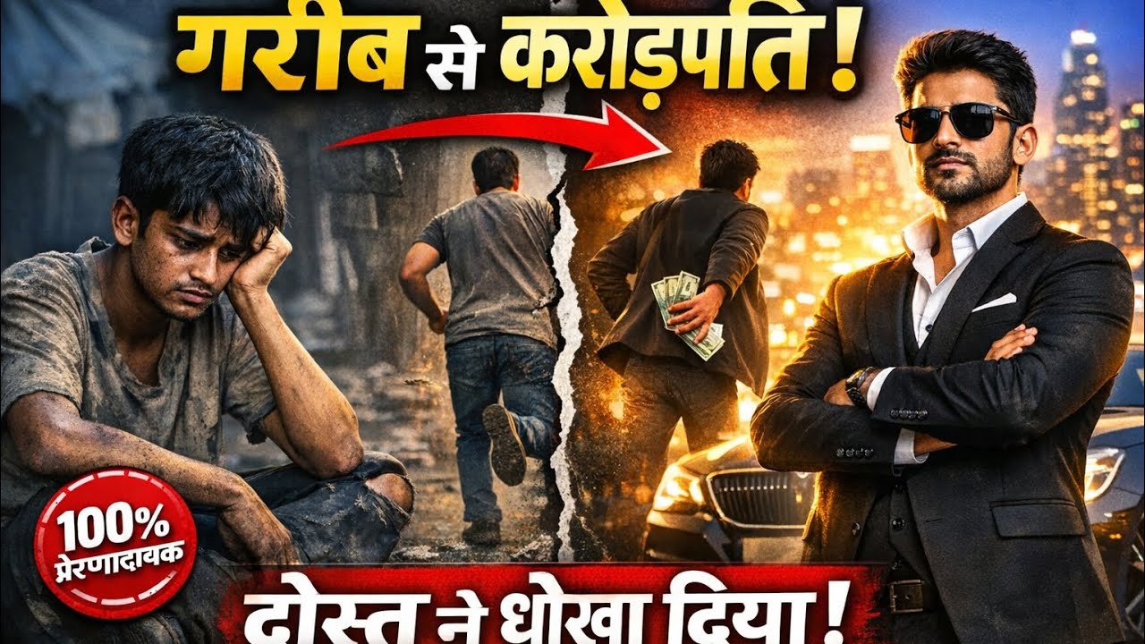 गरीबी से अमीरी तक की कहानी | दोस्त ने धोखा दिया फिर भी बना करोड़पति | Motivational Story Hindi
